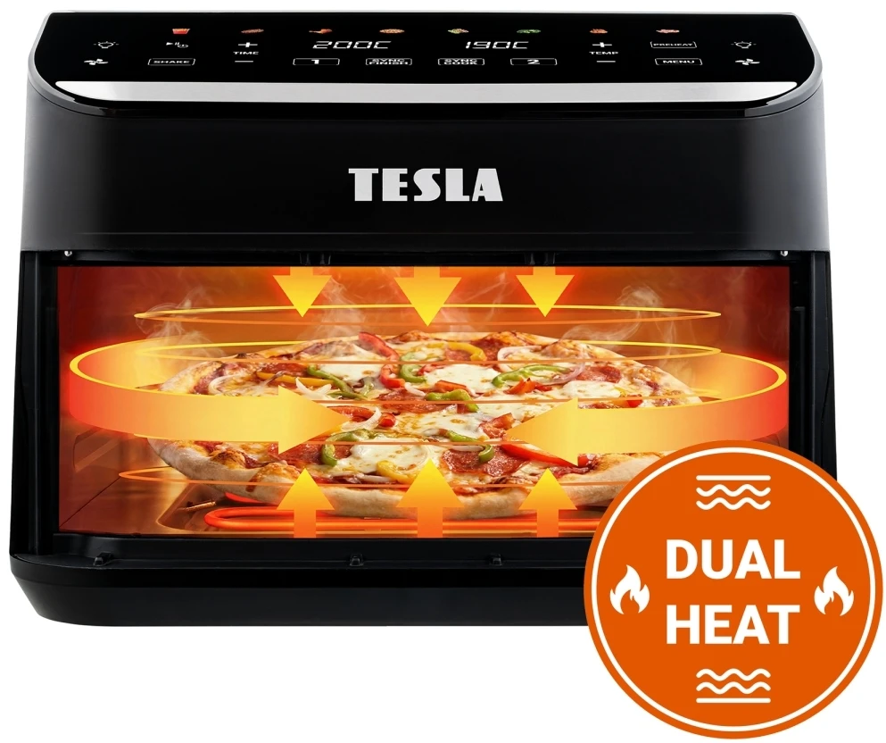 Gruzdintuvė Tesla Aircook DualHeat QD575 XXL 10 l juoda