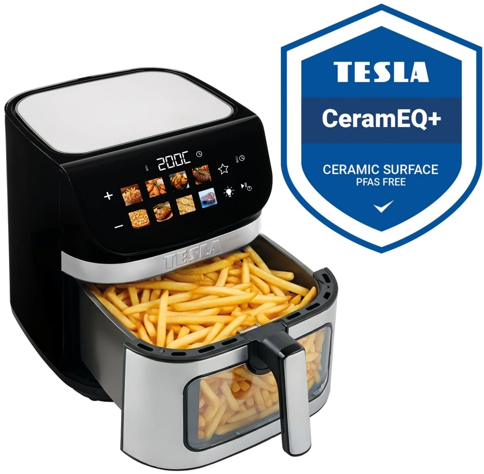 Gruzdintuvė Tesla AirCook DualHeat QD73 XXL 9 l sidabrinė