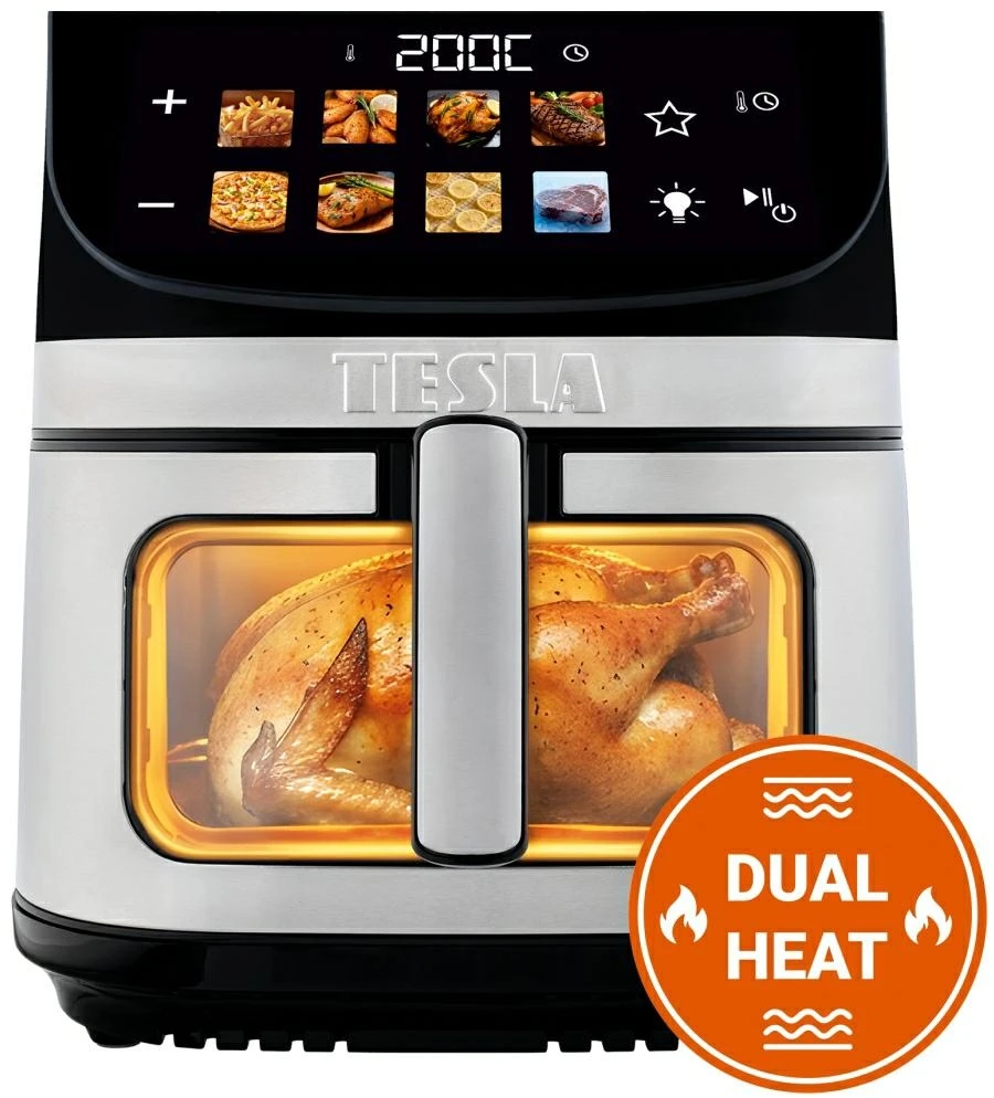 Gruzdintuvė Tesla AirCook DualHeat QD73 XXL 9 l sidabrinė