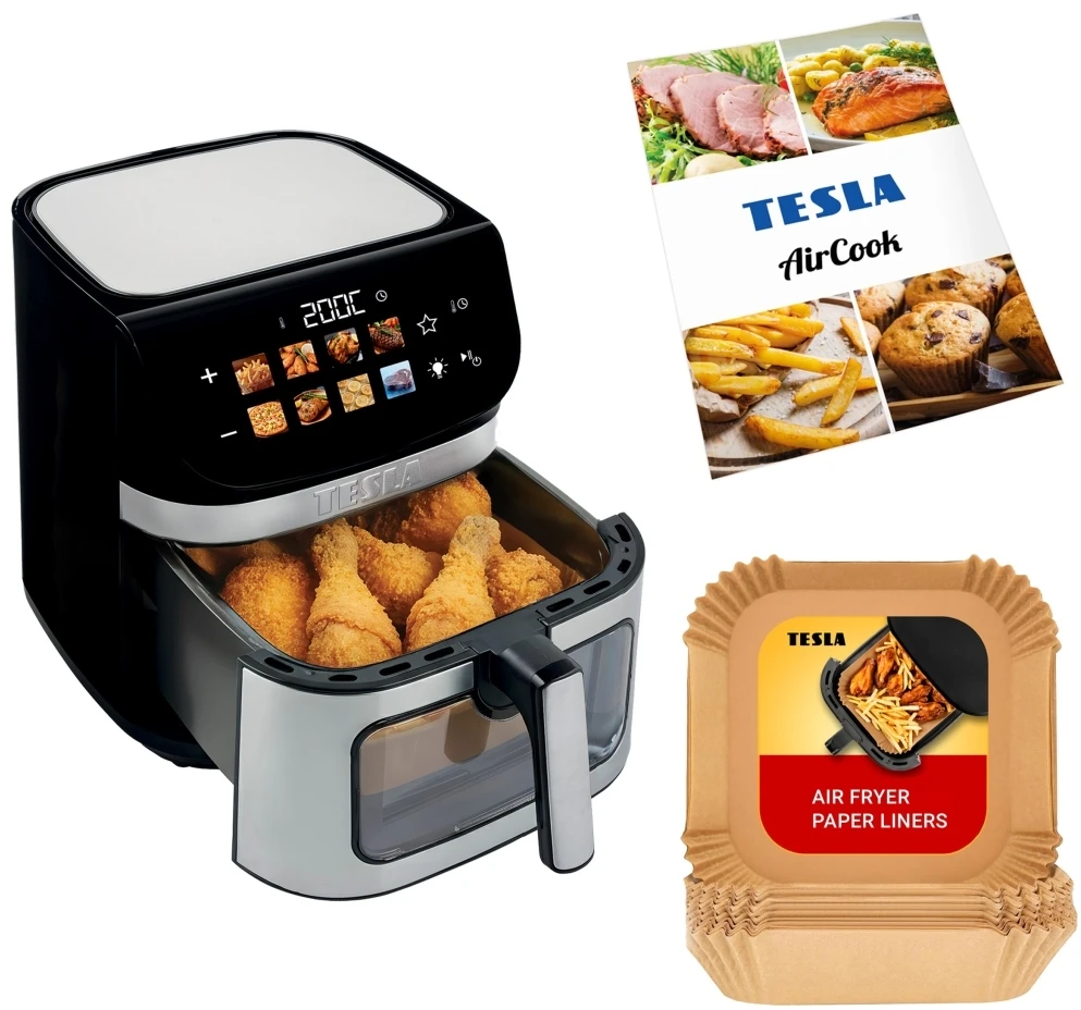 Gruzdintuvė Tesla AirCook DualHeat QD73 XXL 9 l sidabrinė