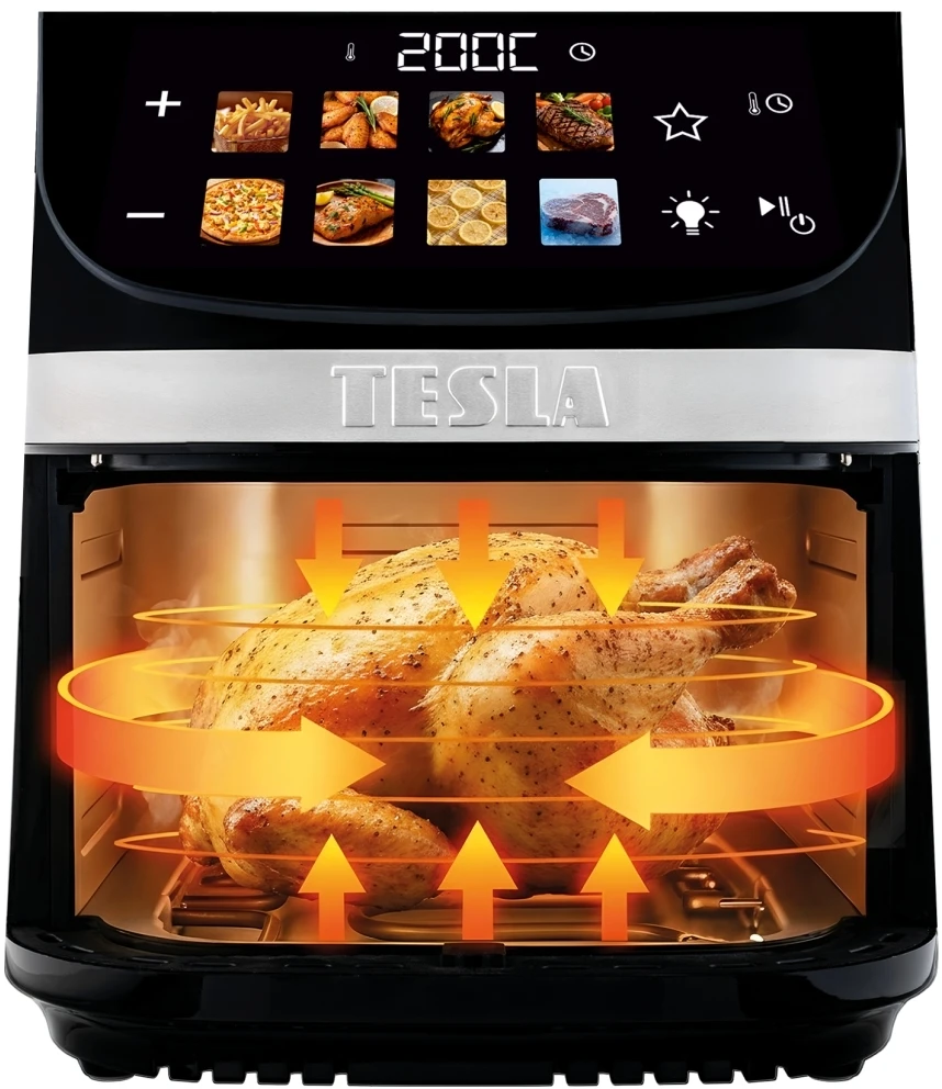 Gruzdintuvė Tesla AirCook DualHeat QD73 XXL 9 l sidabrinė
