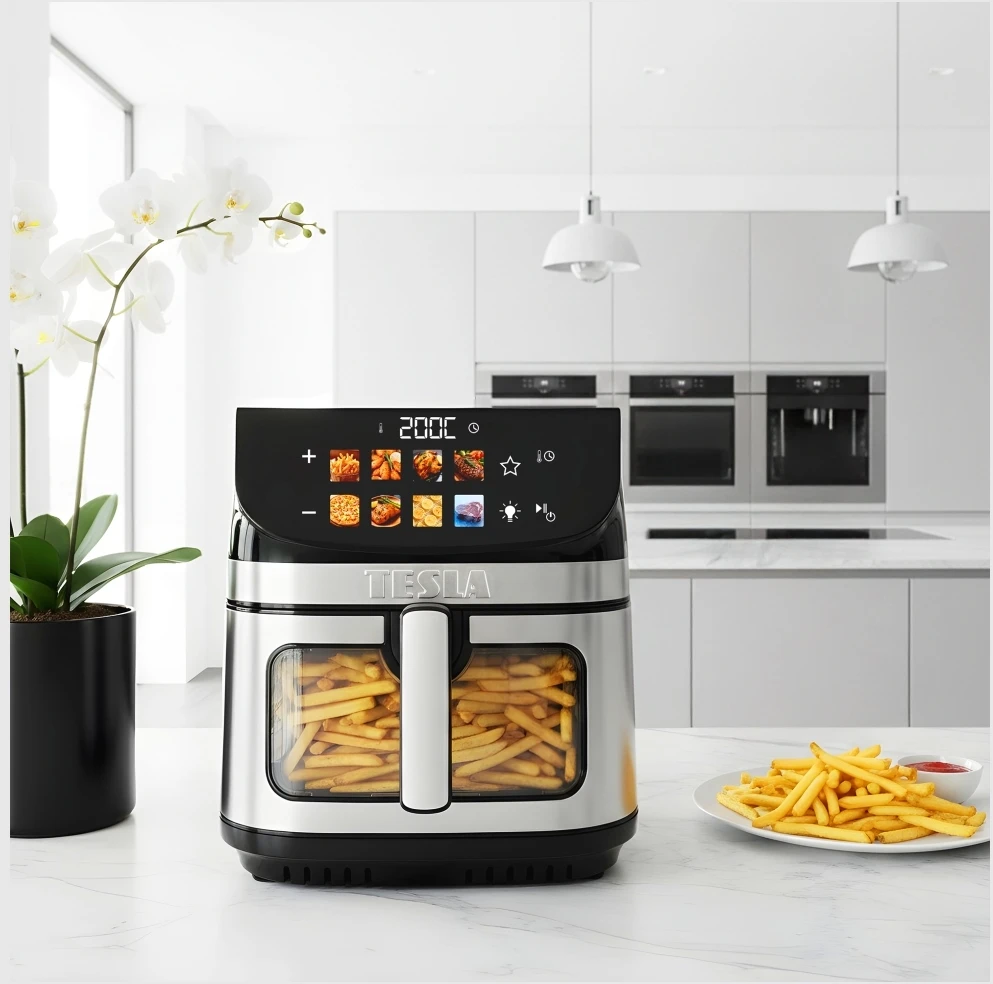 Gruzdintuvė Tesla AirCook DualHeat QD73 XXL 9 l sidabrinė