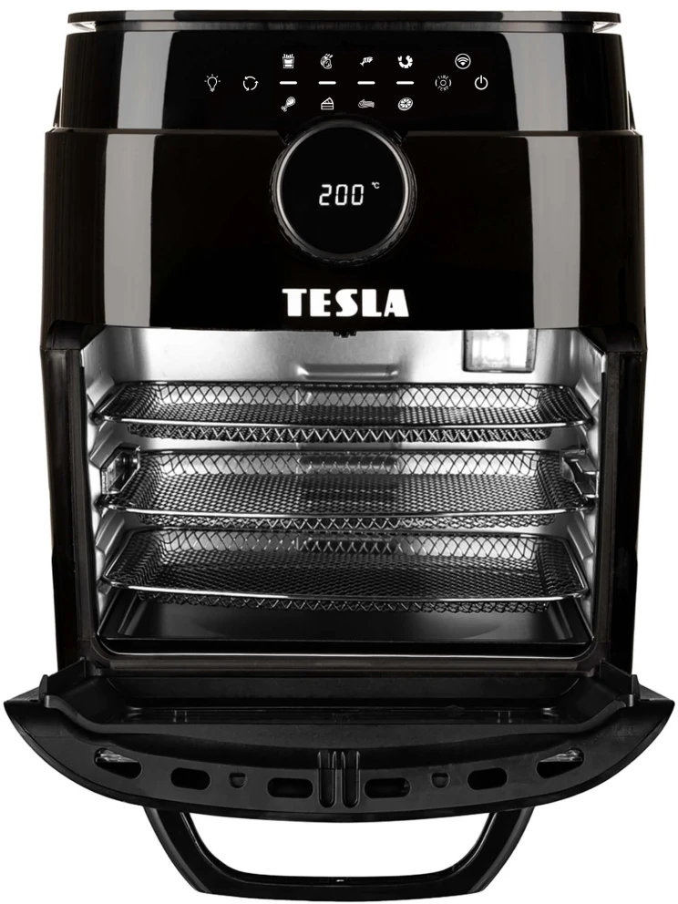 Gruzdintuvė Tesla AirCook & Grilis QG800 Wi-Fi 12 l juoda