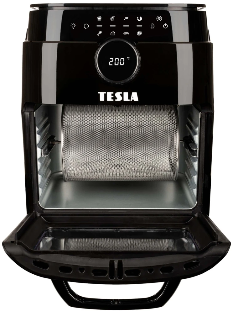 Gruzdintuvė Tesla AirCook & Grilis QG800 Wi-Fi 12 l juoda