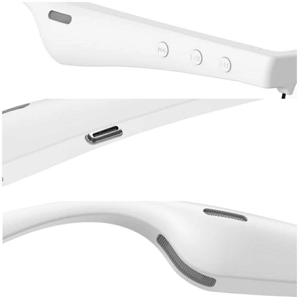 4smarts SoundGlasses Sport 2 balta detalių vaizdas