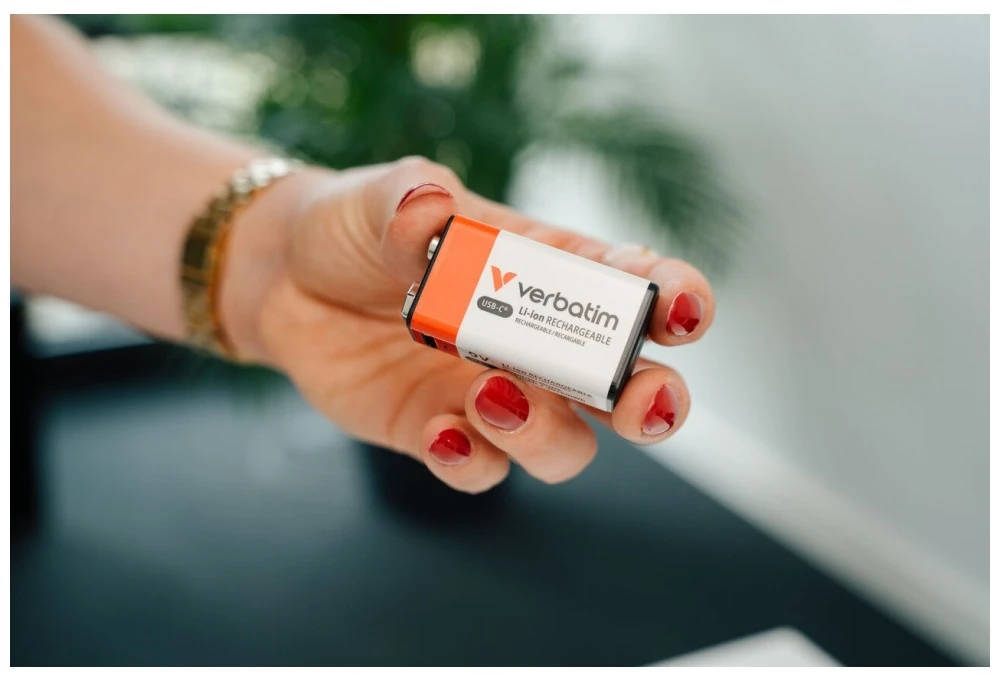 Akumuliatorius 9V USB-C Verbatim 1szt 30251
