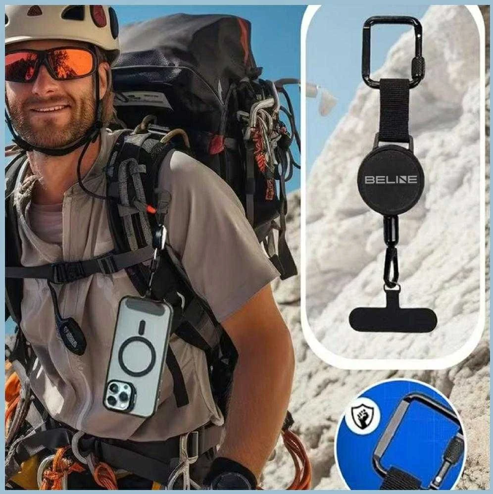 Anti-theft lanyard Beline for phone juodos spalvos