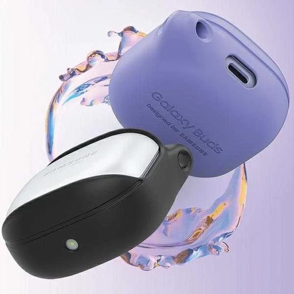 Dėklas Araree etui Bean Sam Galaxy Buds Live /Pro / Fe juoda/juodas AR20-01298E