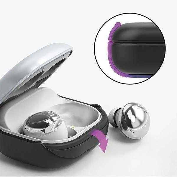 Dėklas Araree etui Bean Sam Galaxy Buds Live /Pro / Fe juoda/juodas AR20-01298E