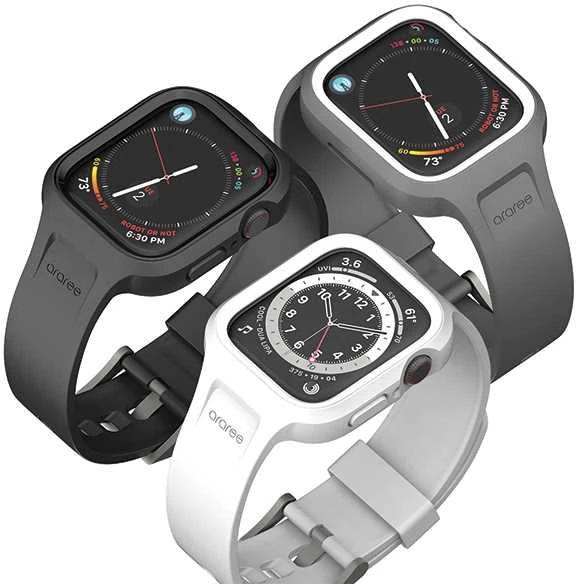 Araree dėklas su dirželiu Duple Pro AppleWatch 40/41mm balta/baltas AR70-01867B