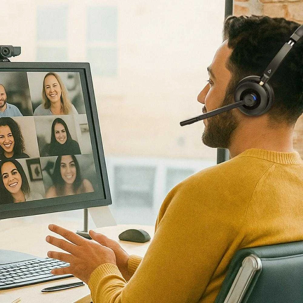 Creative Chat belaidės ausinės juodos spalvos