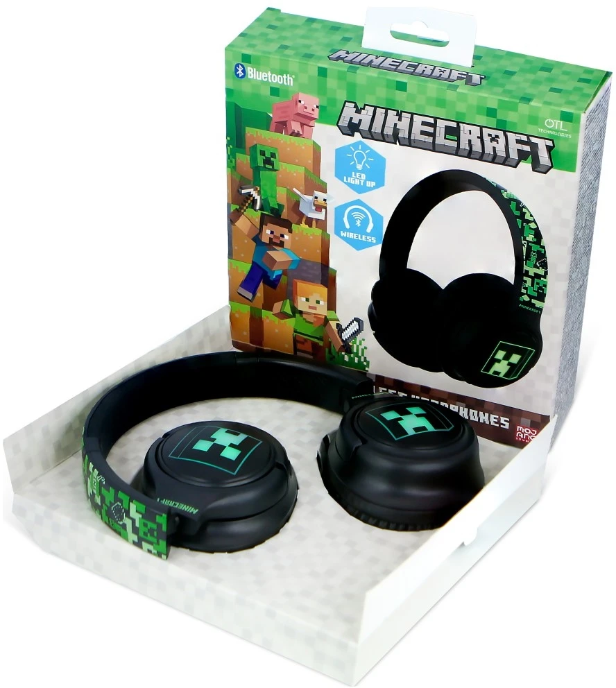 Otl Technologies Ausinės Belaidės su lankeliu ant galvos OTLMinecraft LED light up