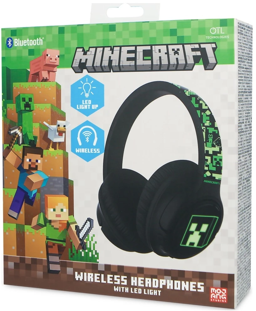 Otl Technologies Ausinės Belaidės su lankeliu ant galvos OTLMinecraft LED light up