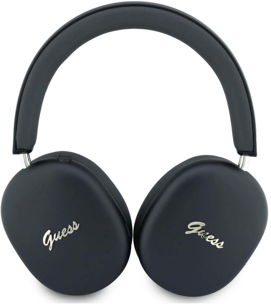 Guess Metallic Script Logo ENC belaidės ausinės, juodos