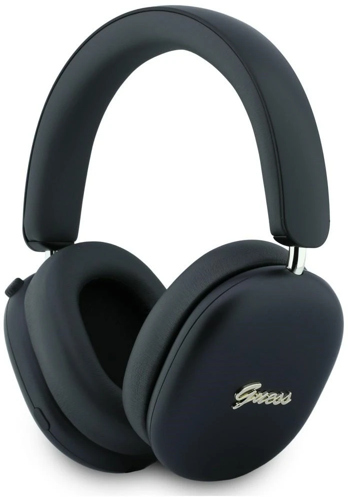 Guess Metallic Script Logo ENC belaidės ausinės, juodos