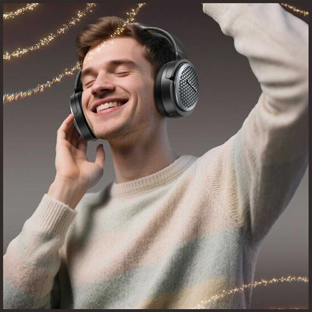 AWEI Bluetooth ausinės AT78 ANC juodos spalvos