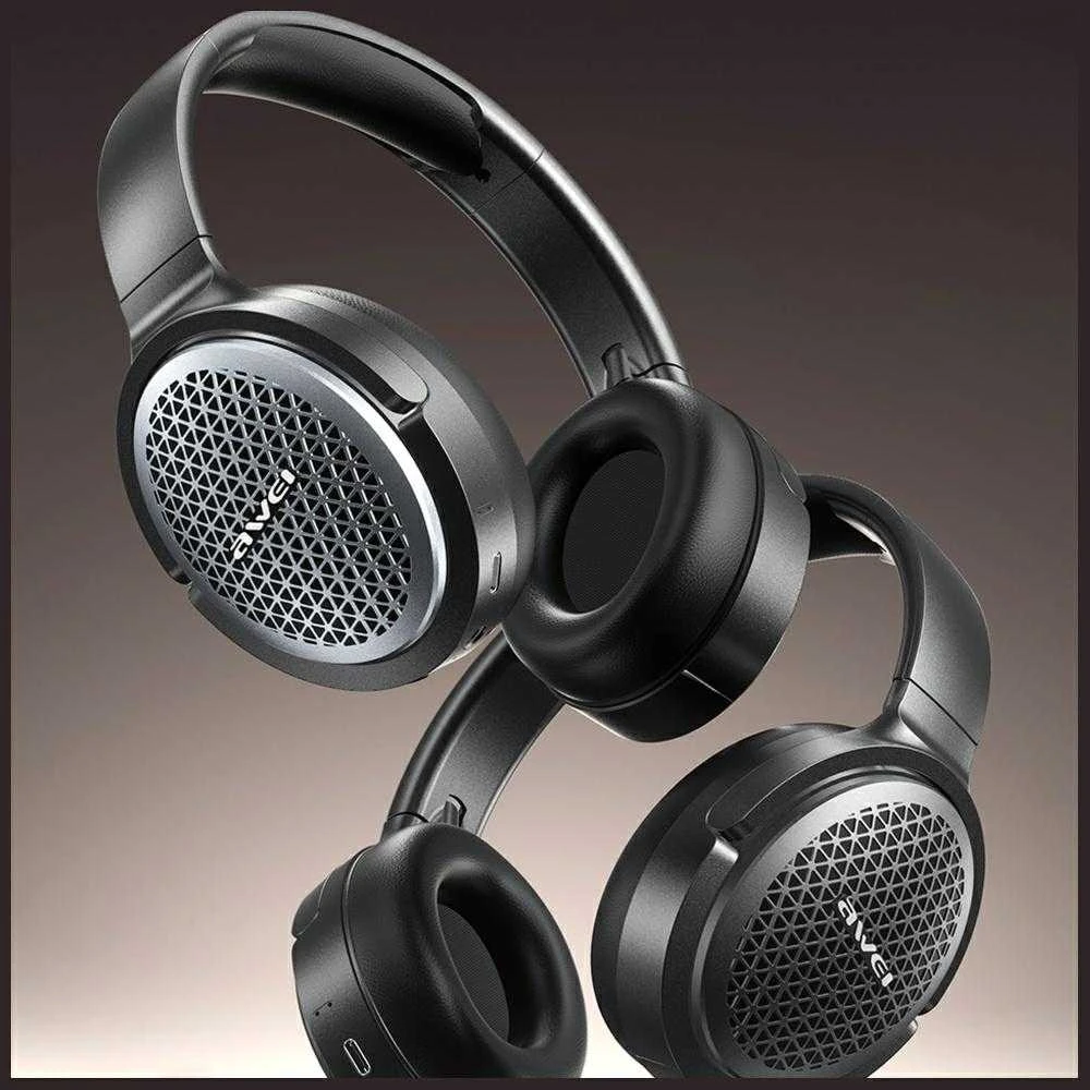 AWEI Bluetooth ausinės AT78 ANC juodos spalvos