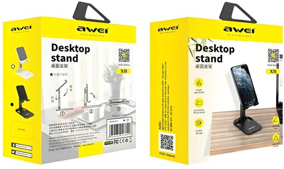 AWEI desk holder X11 juodos spalvos