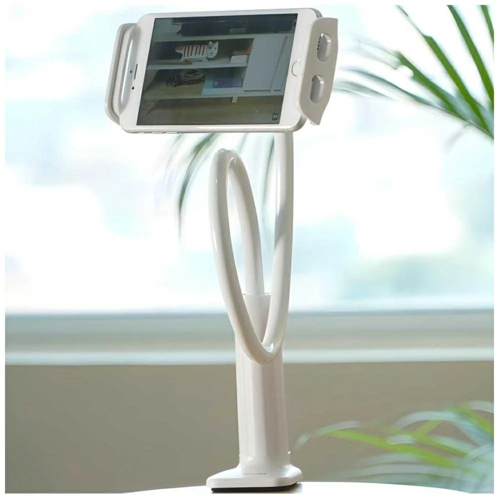 AWEI desk mount X3 4″-10.5″ baltas long arm