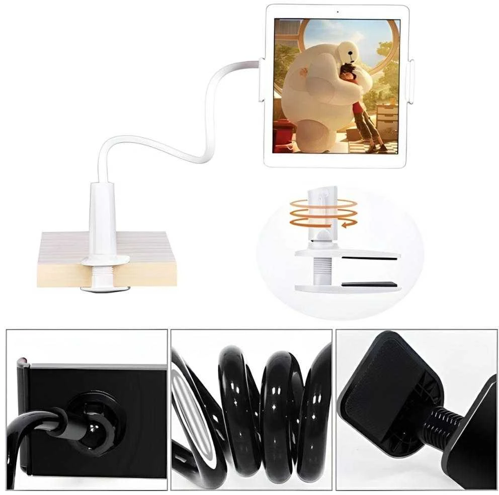 AWEI desk mount X3 4″-10.5″ baltas long arm