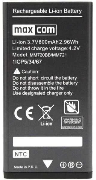 Originali Maxcom MM720/MM721 baterija – 800 mAh (masinis)