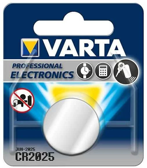 Varta Electronics CR2025 3V 165mAh elementas 6025, 1 vnt.
