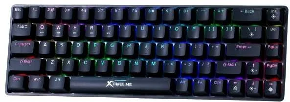Belaidė klaviatūra žaidimams XTRIKE ME GK-994W BK juoda
