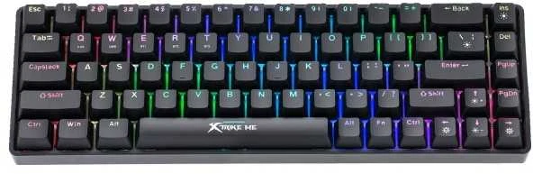 Belaidė klaviatūra žaidimams XTRIKE ME GK-994W BK juoda