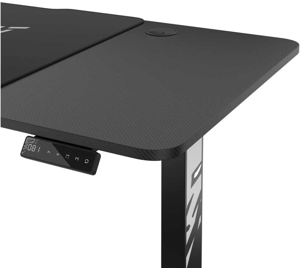 Diablo Chairs Diablo X-Tension 1400 Juodas elektra reguliuojamas Žaidimų Stalas | 1400 x 600 x 1170 mm