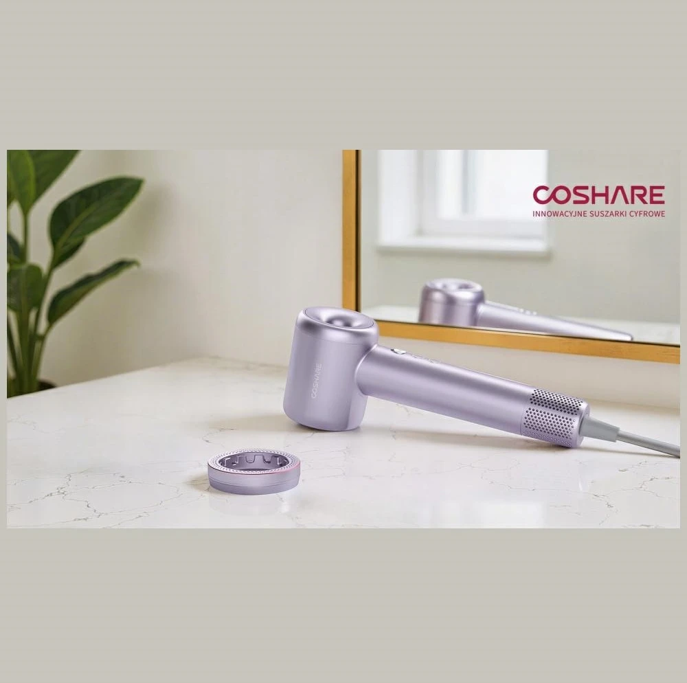 Plaukų džiovintuvas Džiovintuvas Coshare Do włosów SuperFlow1 Standard HD10E violetinė