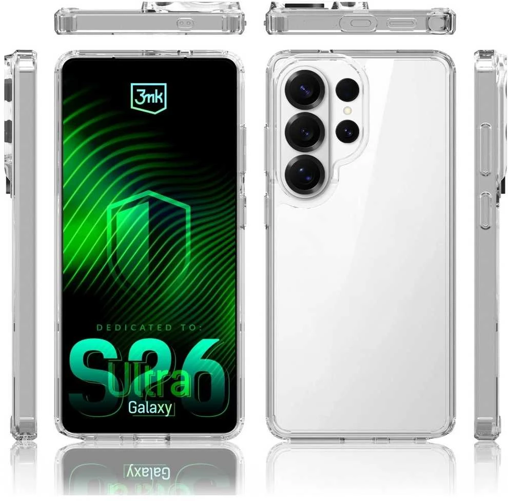 3Mk Telefono dėklas Galaxy S26 Ultra, skaidrus