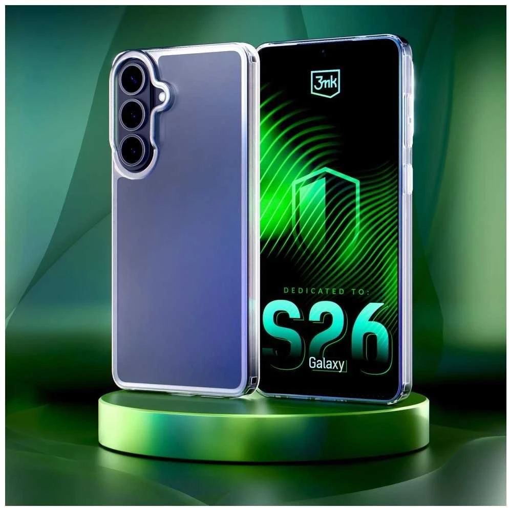 3mk šarvuotas dėklas, skirtas „Samsung Galaxy S26 Pro“ - skaidrus