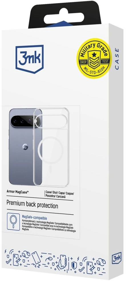 Dėklas 3Mk Protection 3mk Armor MagCase, skirtas „Google Pixel 11“ – skaidrus