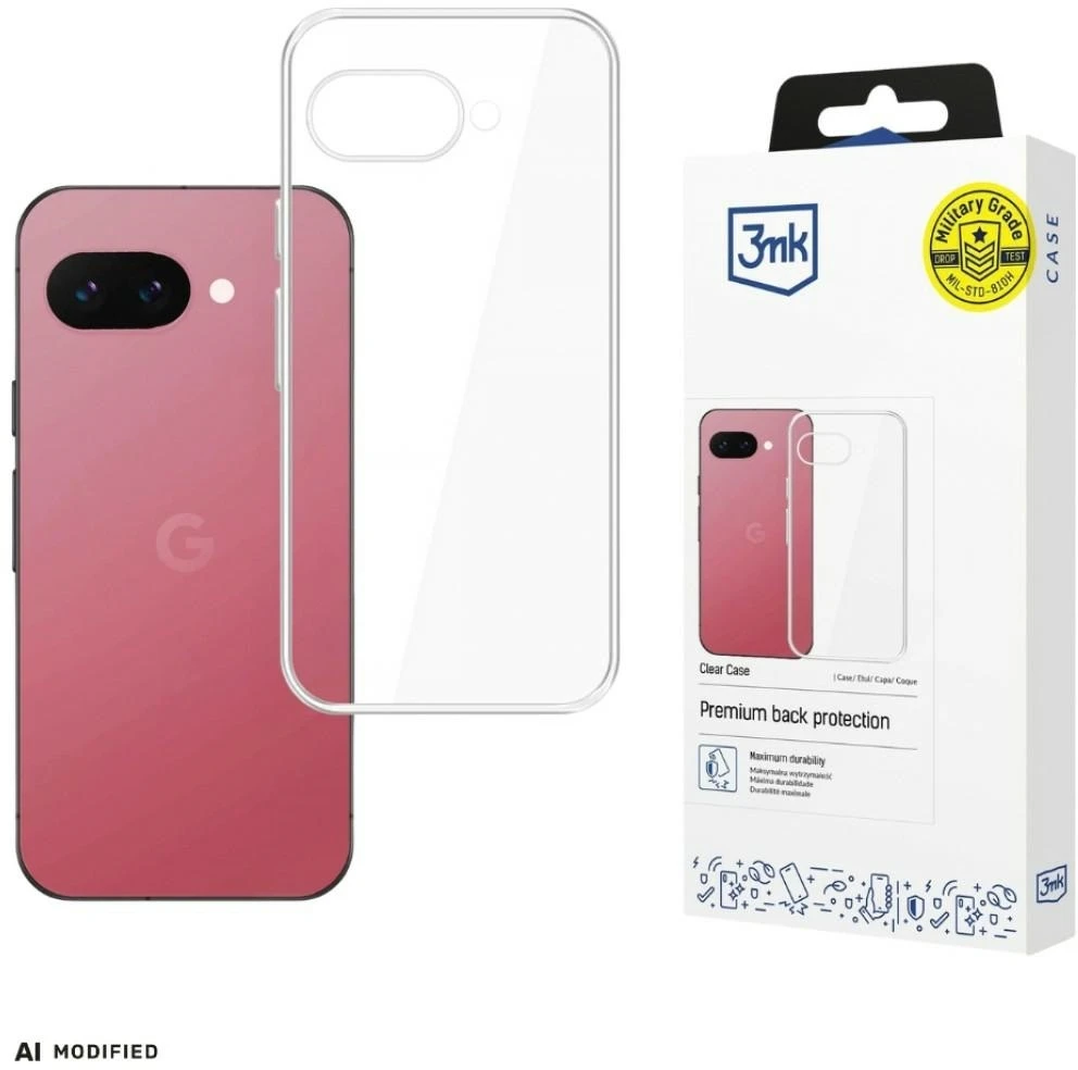 3Mk apsauga „Google Pixel 9A“ – 3mk skaidrus dėklas