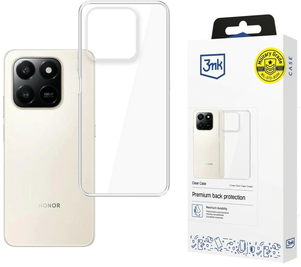 3Mk apsauginis 3mk skaidrus dėklas, skirtas Honor 400 Smart 4G/5G - skaidrus
