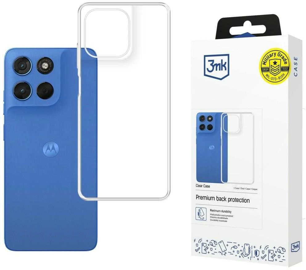 3Mk apsauginis 3mk skaidrus dėklas Motorola Moto G57 - permatomas