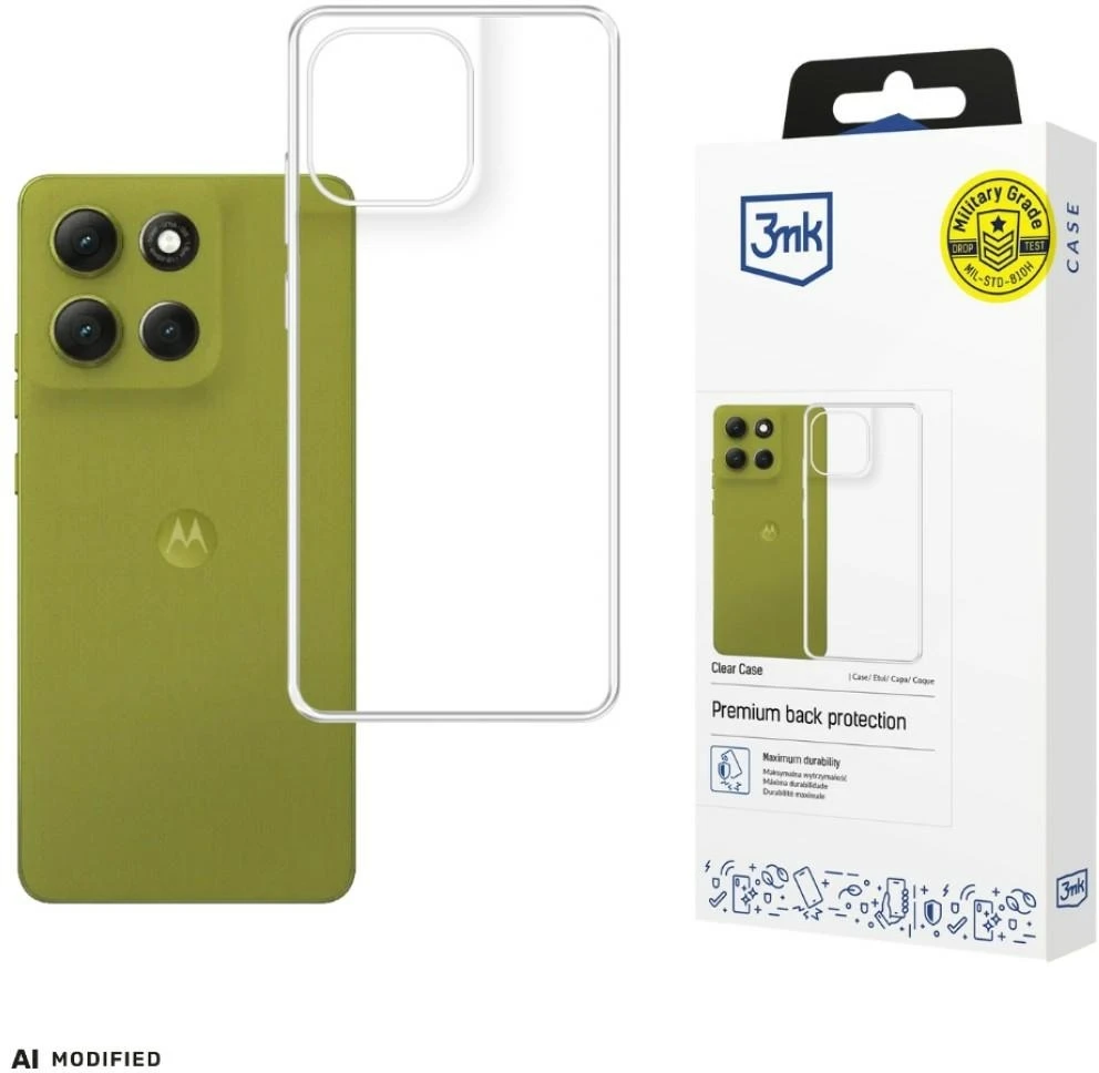 3Mk apsauginis 3mk skaidrus dėklas Motorola Moto G86 Power - skaidrus