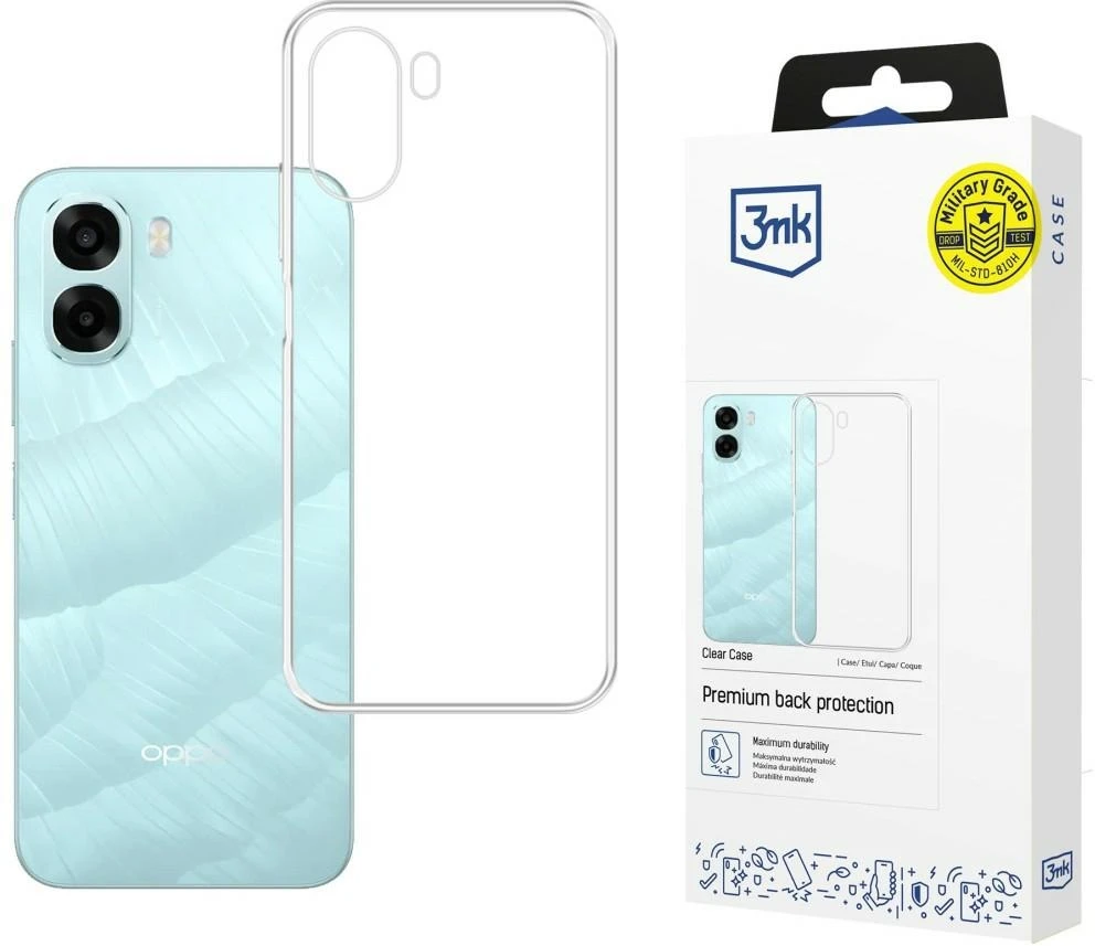 3Mk apsauginis 3mk skaidrus dėklas Oppo A6X 5G - permatomas