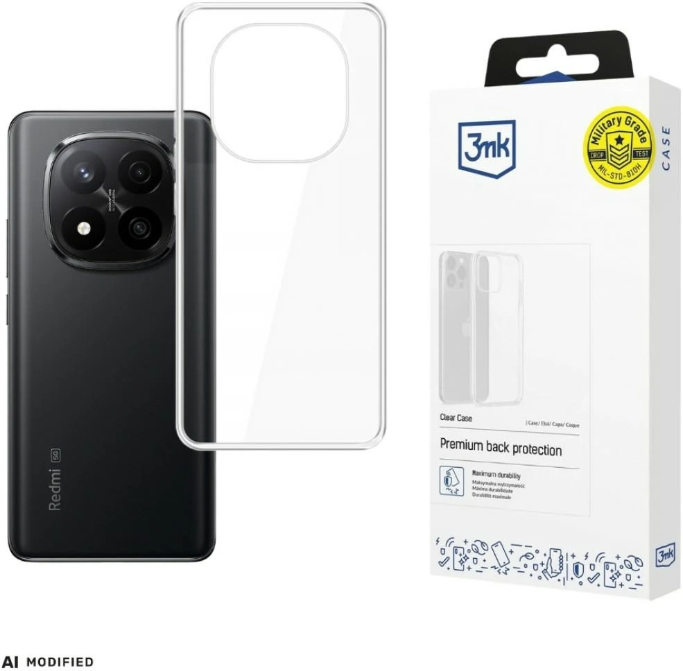 3Mk apsauga Redmi Note 15 4G/5G - 3mk skaidrus dėklas