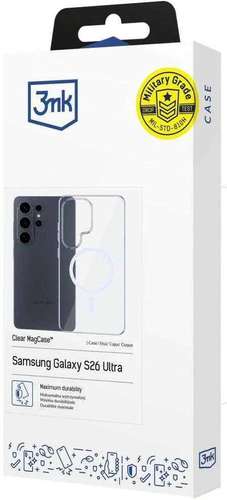 Dėklas 3mk Clear MagCase Samsung S948 S26 Ultra