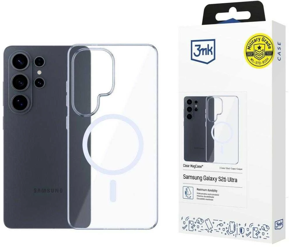 Dėklas 3mk Clear MagCase Samsung S948 S26 Ultra
