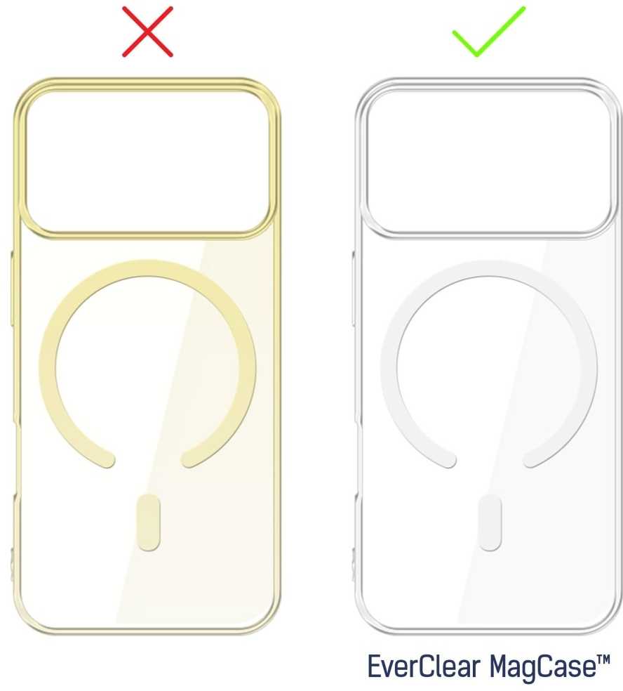 Dėklas 3mk EverClear MagCase for Apple iPhone 17 Pro - transparent