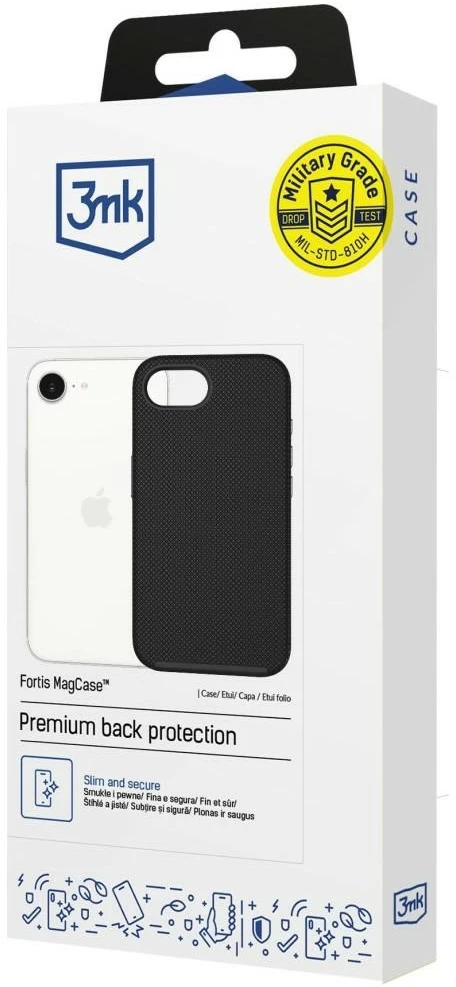 Dėklas 3Mk apsauga 3mk Fortis MagCase iPhone 16e / 17e - juodas