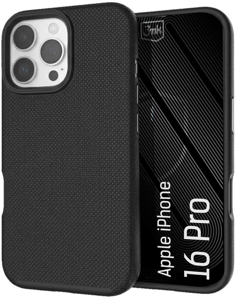 Dėklas 3Mk apsauga 3mk Fortis MagCase iPhone 16 Pro - Juodas