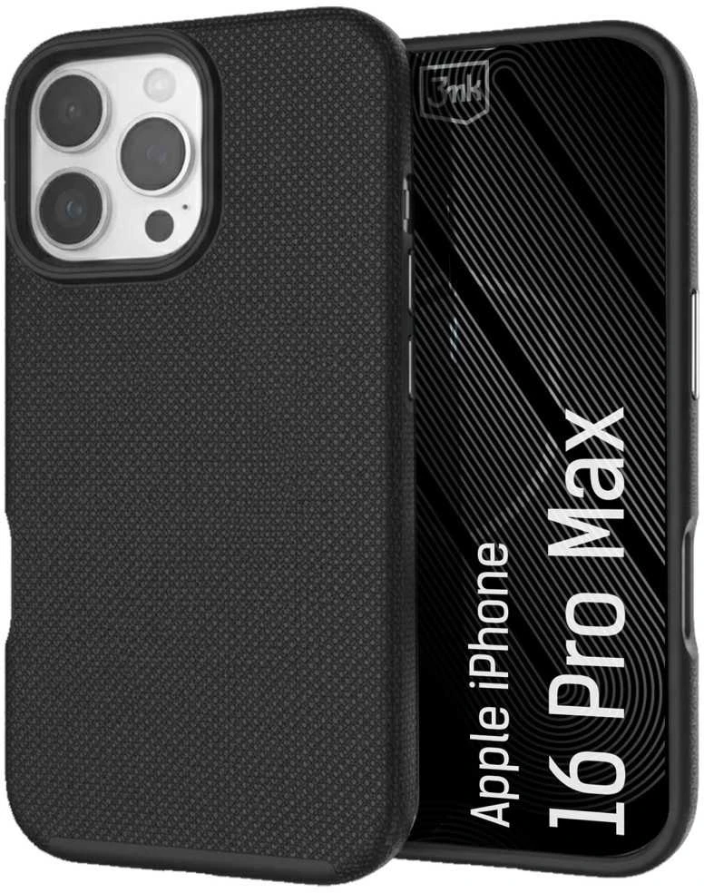 Dėklas 3Mk apsauga 3mk Fortis MagCase iPhone 16 Pro Max - Juodas