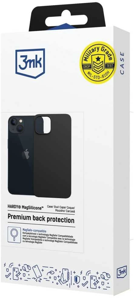 Apple iPhone 14 Plus grafito spalvos 3MK Hardy MagSilicone dėklas