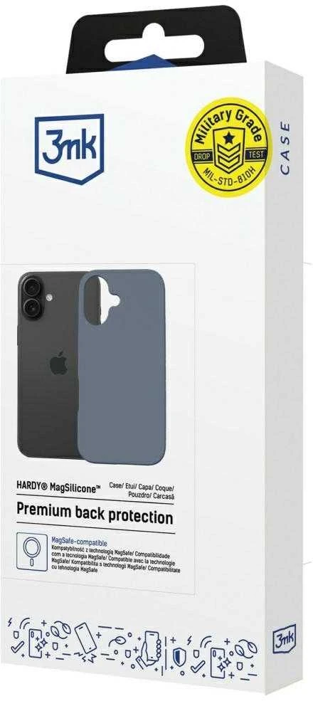 Dėklas 3MK Hardy MagSilicone Apple iPhone 16 Plus ultramarine