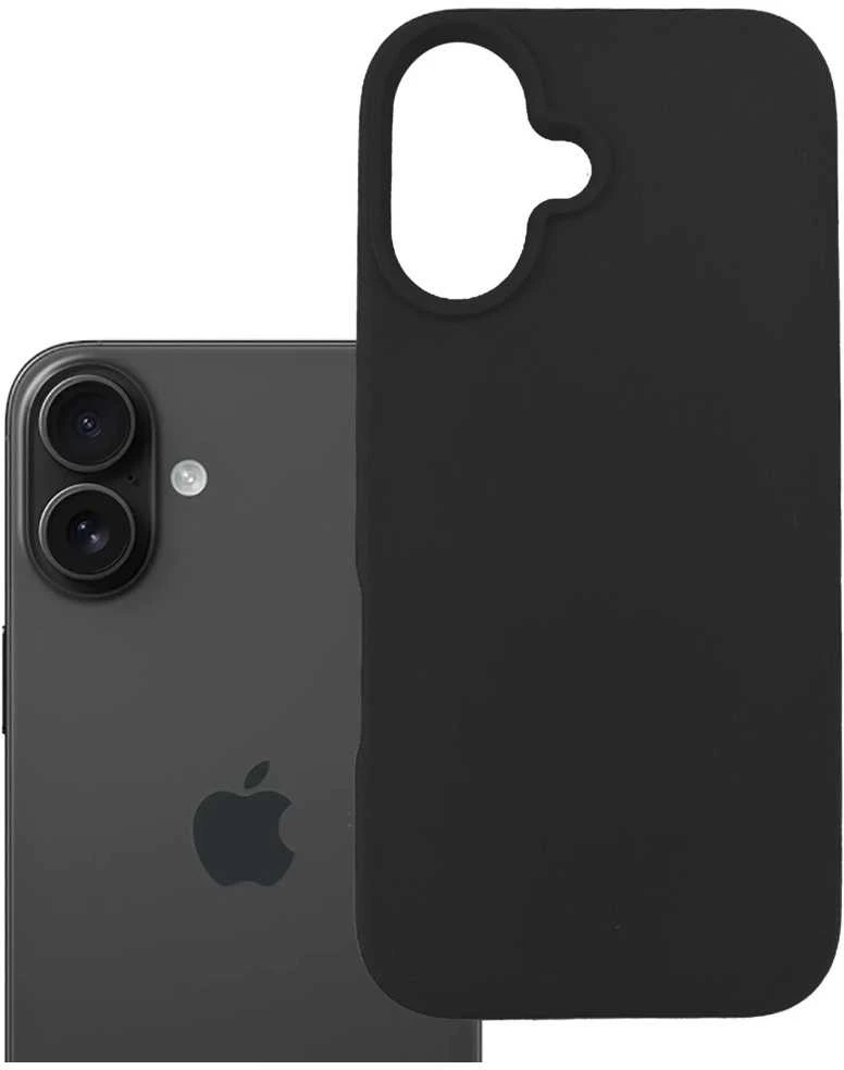 Dėklas 3MK klasės „Hardy MagSilicone“, skirtas „Apple iPhone 16 Plus“, grafito spalvos