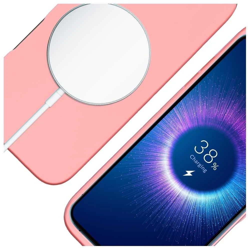 Dėklas 3MK Hardy MagSilicone do Apple iPhone 16 Plus rožinė