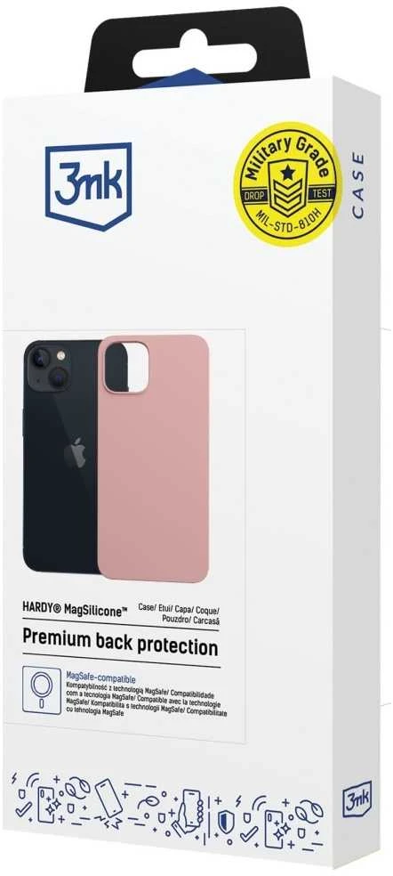 Dėklas 3MK Hardy MagSilicone do Apple iPhone 15 Plus rožinė